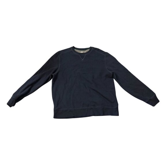 G.H. Bass & Co. Mens Navy Crewneck Sweatshirt XL Cotton/Polyester Blend - Picture 1 of 5